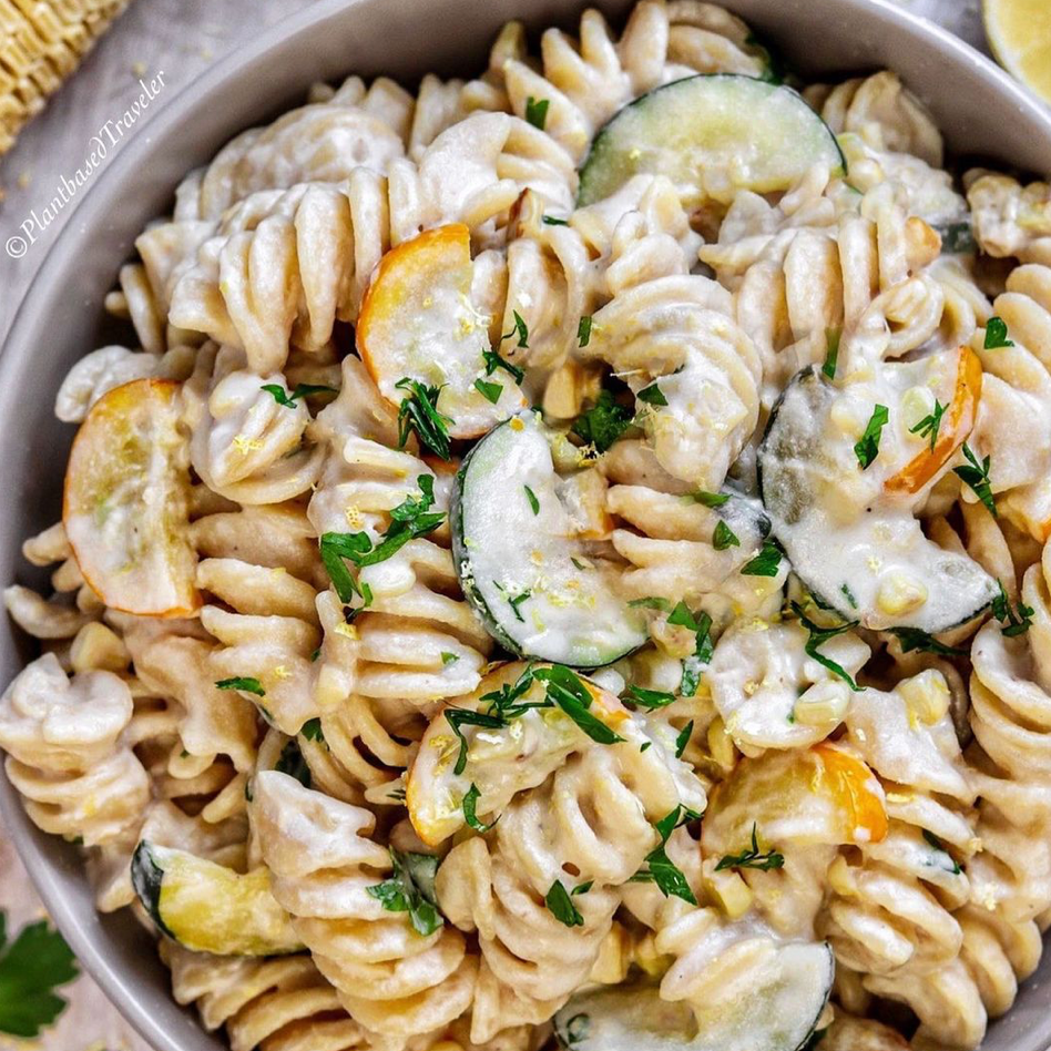 Creamy Lemon Garlic ‘Summer’ Fusilli