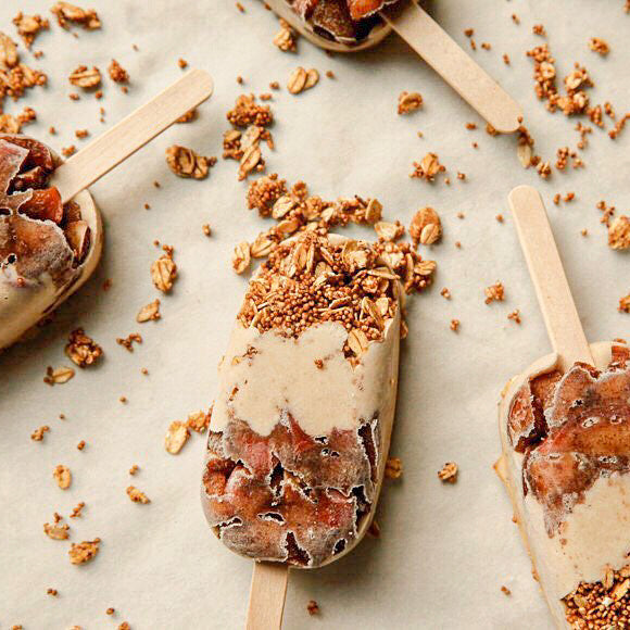 Apple Crumble Protein Popsicles